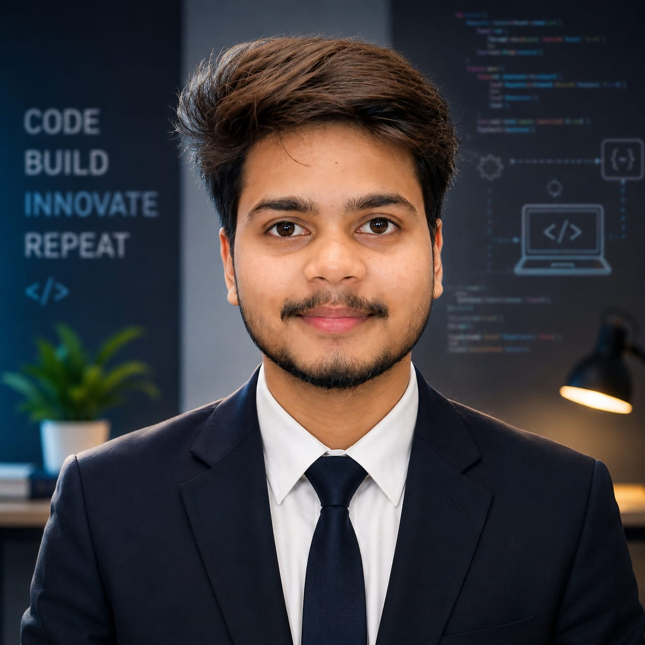 Portrait of Aman Kumar, B.Tech CSE student and developer